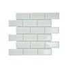 Decor8 292 x 286mm Mint Gloss Metro Bevel Mosaic Tile