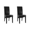 2x Dining Chairs Black