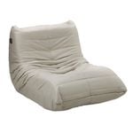 Oikiture Floor Sofa Accent Chair Lazy Couch Lounge Beige