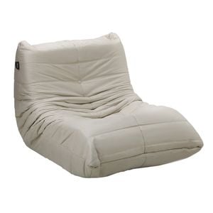 Oikiture Floor Sofa Accent Chair Lazy Couch Lounge Beige