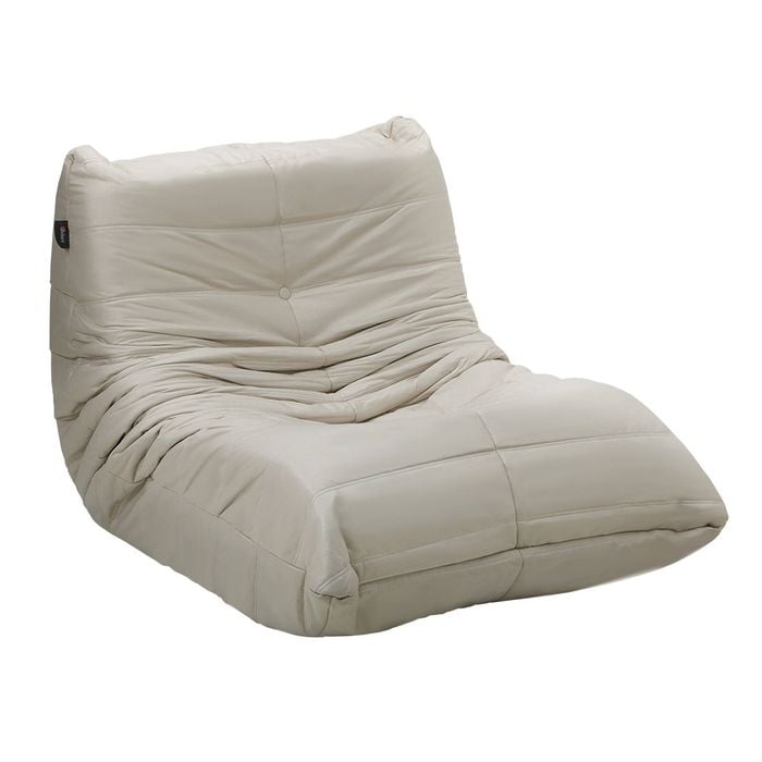 Oikiture Floor Sofa Accent Chair Lazy Couch Lounge Beige
