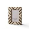 Recycled Buffalo Bone Inlay 4x6" Brown Photo Frame