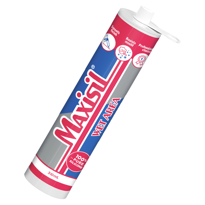 Maxisil 310ml A4 Light Grey Acetic Cure Tile Silicone