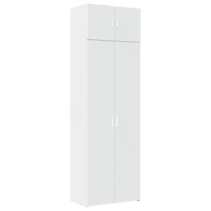 vidaXL Storage Cabinet Tall Cupboard Highboard Hallway White