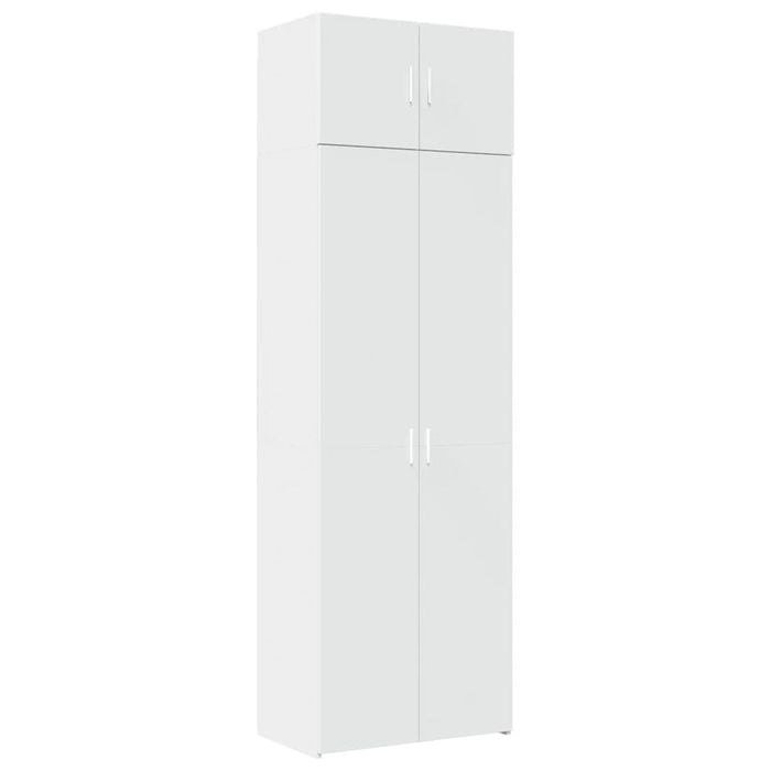 vidaXL Storage Cabinet Tall Cupboard Highboard Hallway White