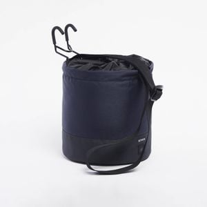 Decathlon - Compactable Folding Bike 10 L Pannier With Shoulder Carry Strap - Blue - One Size