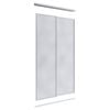 Lugna 2100 x 1200mm Clear Anodised Mirror Wardrobe Double Sliding Doors