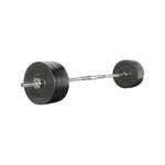 68KG Barbell Weight Set Plates Bar Bench Press 168cm