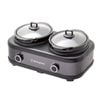 Westinghouse 2 Pot Non-Stick Slow Cooker - Black