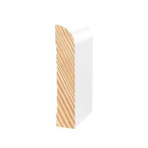 Porta 92x18mm 2.7m Bullnose Architrave Pre Primed FJ Pine