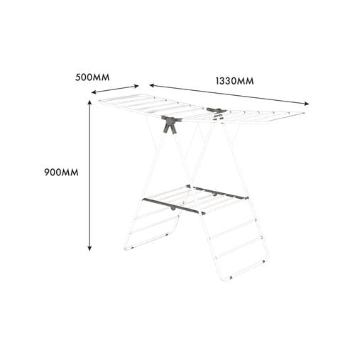 All Set 14m White Grey A Frame Clothes Airer Bunnings Australia