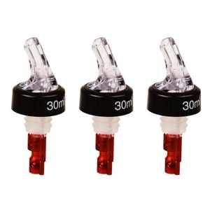 3PK Bartender Spirit Pourer Bottle Spout Dispenser 30ml