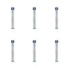 6pk Malli Aluminium/plastic Knitting Needles Yarn Crafting Tool 8mmx35cm Grey