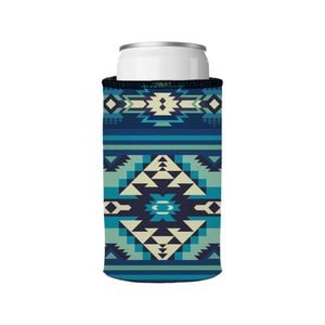 Stubbyz Blue Navajo Rug Stubby Cooler Slim