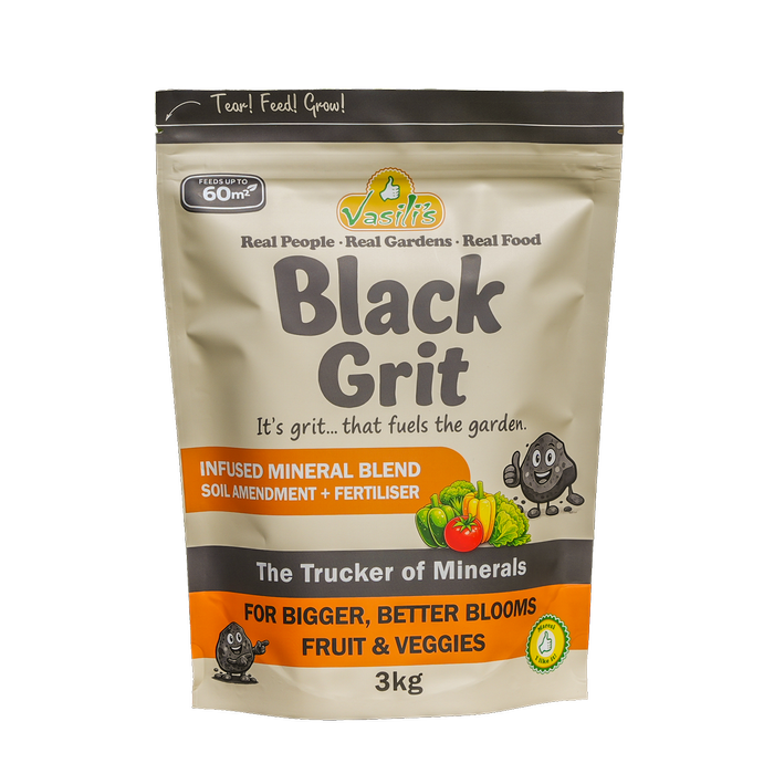 Vasili's 3kg Black Grit Soil Amender Fertiliser
