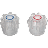Shaw & Mason Clear PVC Six Point Style Handles - Pair