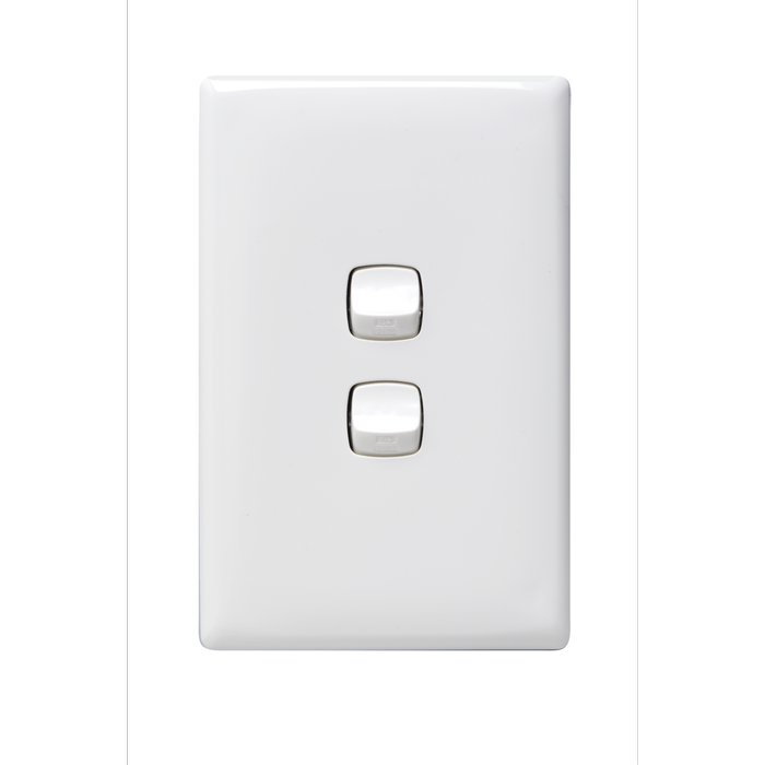 HPM LINEA 2 Gang Wall Switch