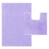 LINENOVA 2 Pcs Bathroom Mat + Toilet Root Mat Set - Lavender