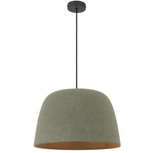 Telbix Malin Modern Pendant Hanging Lamp Light Felt Metal Green Matte