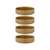 4PK Ladelle Heath 15cm Round Porcelain Serving Bowl - Caramel