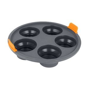Bakemaster Collapsible Silicone Air Fryer Insert - 5 Cup Muffin