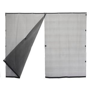 Pillar 240 x 240cm Black Magnetic Patio Curtain