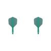 2x Target K-Flex Moulded Flight & Shaft No.6 Intermediate - Green