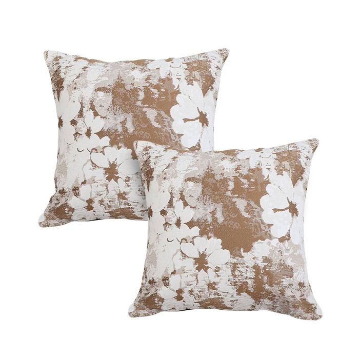 SOGA 2X 50cm Rustic Weathered Paint Effect Decorative Lumbar Throw Pillow