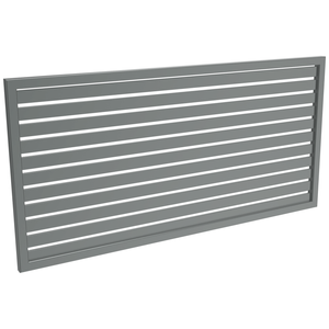 ProtectorAl 1001 - 2000 x 300 - 1000mm Monument Horizontal 18mm Gap Aluminium Welded Slat Panel
