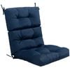 Costway Low Back Chair Cushion Indoor Outdoor Thickened Seat Pad Navy