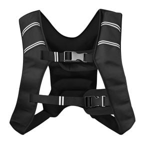 Advwin Weighted Vest 10kg with Upgraded Iron Sand, Reflective Strips & Breathable Shoulder Straps for Gym, Running