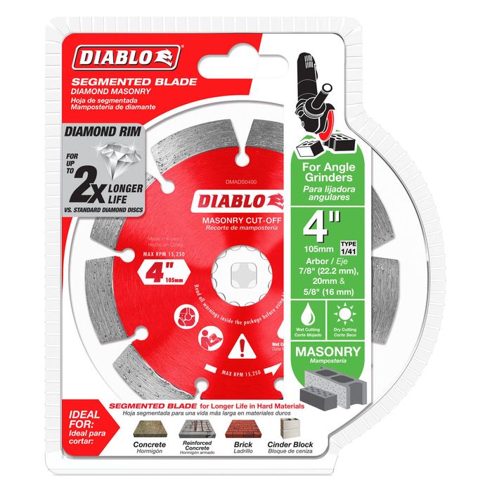 Diablo 105mm Diamond Segmented Masonry Cut Off Disc
