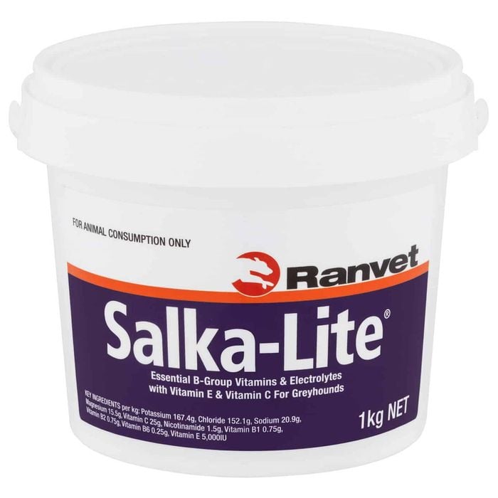 Ranvet Salka-lite Greyhounds B Group Vitamins & Electrolytes Supplement 1kg
