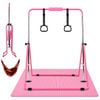 Advwin Adjustable Height Gymnastics Bar for Kids with Mat & Rings & Swing
