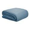 Bloomington 300GSM 100% Cotton Waffle Blanket Dusk Blue Single