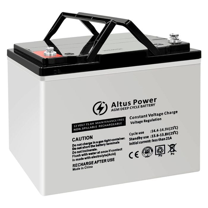 Altus 12V 75ah AGM Battery Deep Cycle SLA Lead Acid Battery