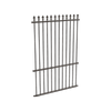 ProtectorAl 350 - 1200 x 1800mm Black Aluminium Pool Fence Panel Spear Top With Mid Rail
