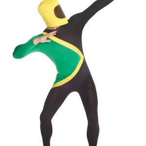 Jamaican Bobsled Team Morphsuit Mens Costume - Large