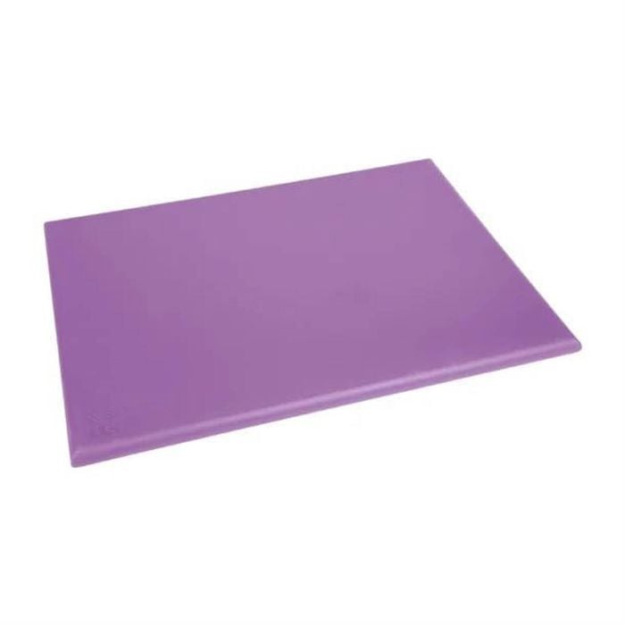 Hygiplas High Density Chopping Board Extra Thick Purple 600x450x25mm Commercial Kitchen Storage