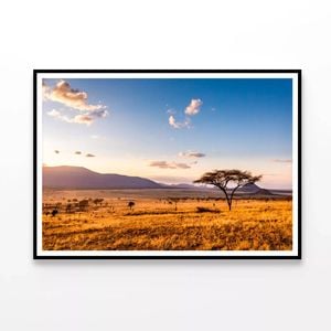 Sunset with Mountains  Print 100% Australian Made 90x60cm  (Poster)