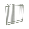 ProtectorAl 1201 - 1500 x 1500mm Pale Eucalypt Aluminium Garden Gate Loop Top With Mid Rail