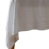 Vintage Design Homewares White Linen Cotton Tablecloth 150cm x 300cm