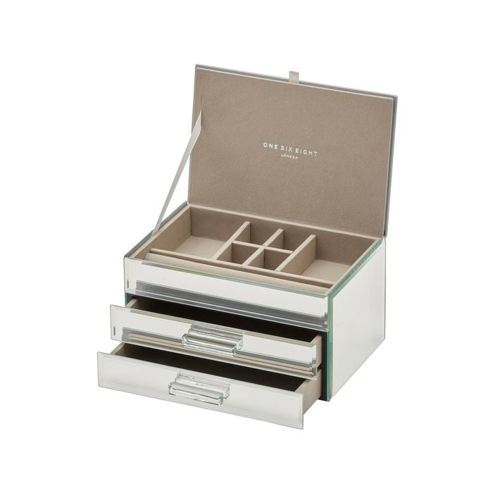 One Six Eight London Gabriella Mirror Medium Jewellery Box