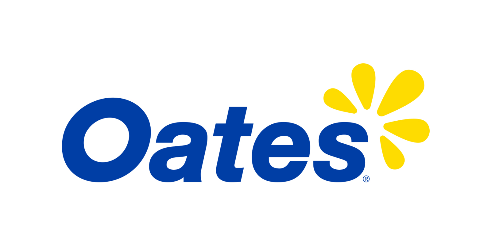 Blue and yellow logo on grey white background.Â