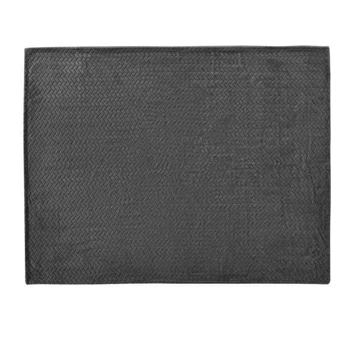 Astin Sinclair Charcoal Textured Plush Throw