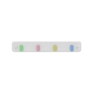 MODE 4 Pastel Hooks On White Board Key Rack