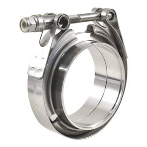 304 Stainless Steel 3 Inch Exhaust Pipe V-Band Clamp Flange, 3" 76mm