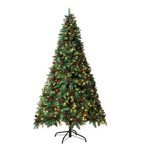 Tinseltown Led Christmas Tree 2.4m Green With Ornaments