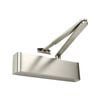 Zanda 55mm Brushed Nickel Slimline Closer Cover & Flat Bar Armset Door Closer