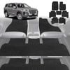 6D Diamond Car Floor Mats for Hyundai Palisade 2021-Current 8 Seater-Ultimate Set-Black-Outback GT